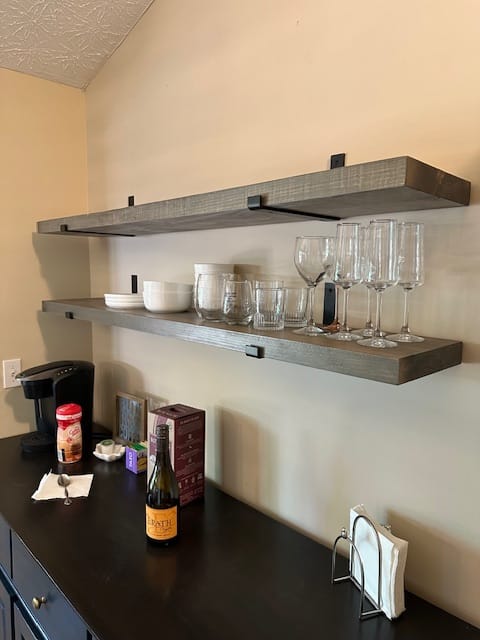 Customer photo review of Rustic Shelves with Brackets