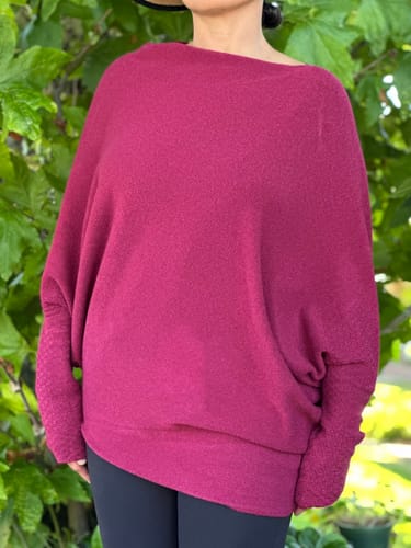 undefined review of Asymmetric Draped | Burgundy image 1 out of 1