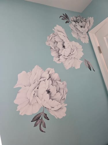 Customer photo review of Peony - Black and white