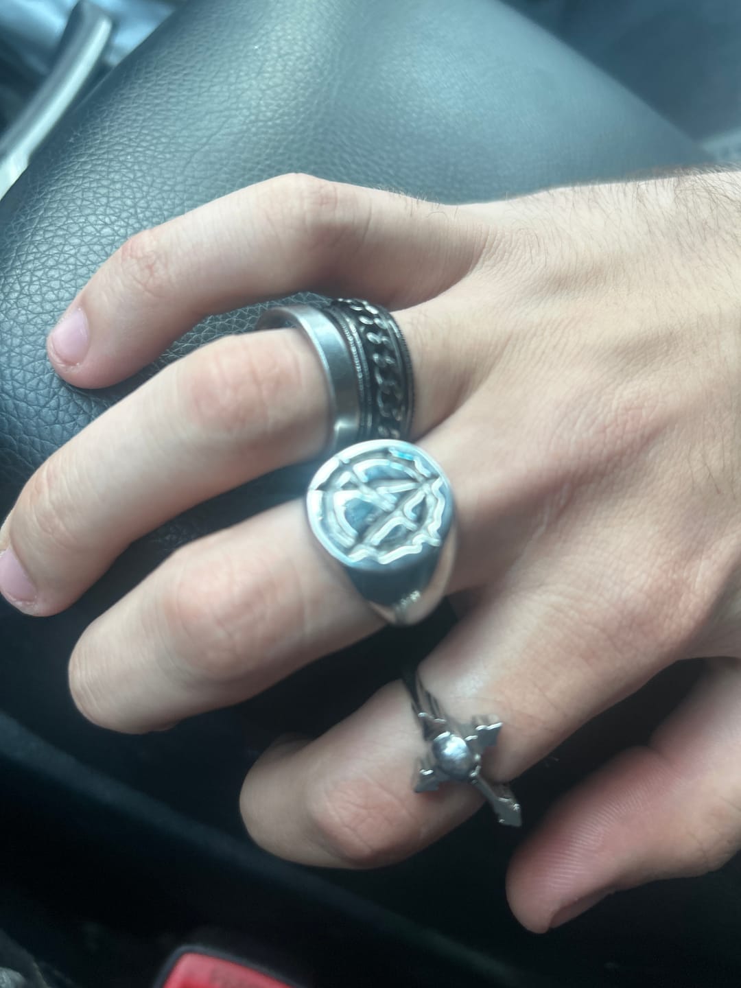 Customer photo review of ANARCHY SIGNET RING