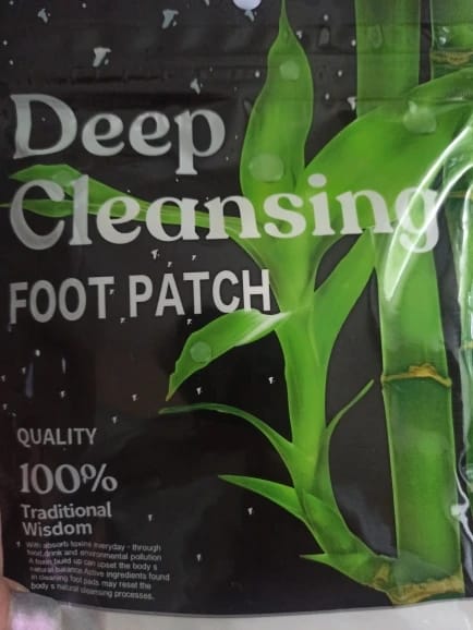 Customer photo review of Bamboo Foot Detox Patches