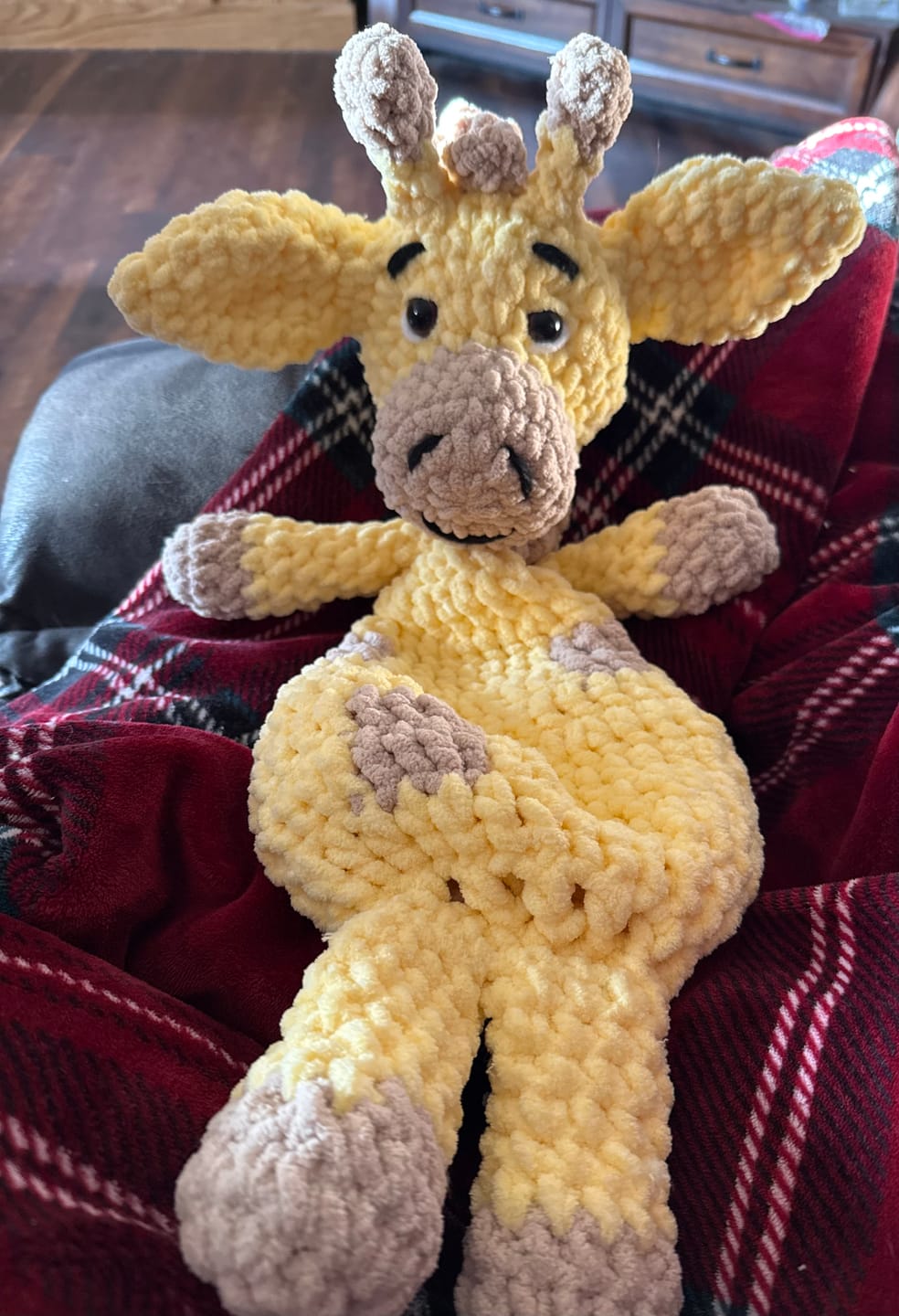 Customer photo review of Giraffe Lovey Crochet Pattern PDF Download