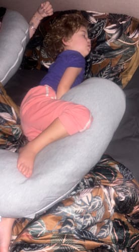 Customer photo review of The Nest Dual – 2-Part  Pregnancy Pillow