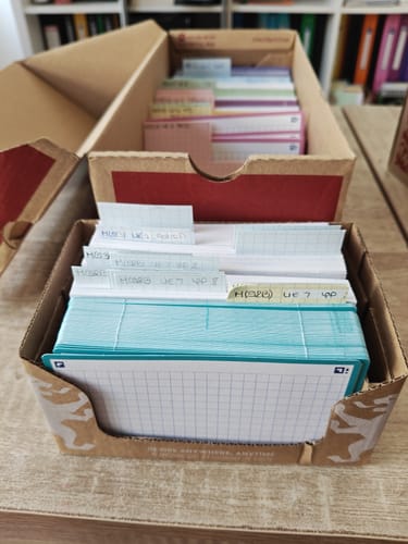 Avis photo d'un client sur Flashcards FLASH 2.0 OXFORD # 80 cartes 7,5 x 12,5 cm - petits carreaux