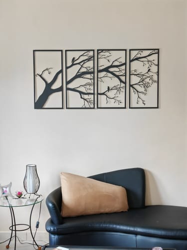 Customer photo review of Décoration Murale en Métal - Arbre de vie (V04)