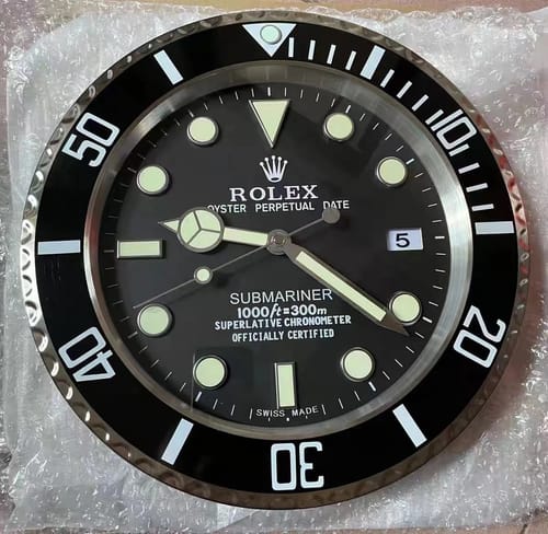 Customer photo review of ロレックスSubmariner ウォールクロック- ボールドブラック