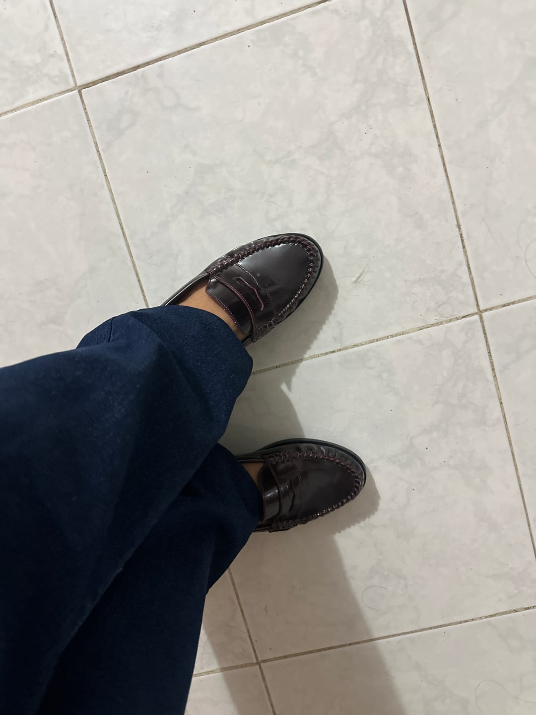 Customer photo review of Mocasin Style Bruna Burgundy