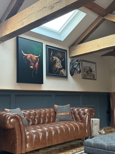 Customer photo review of Highland Cow Print
