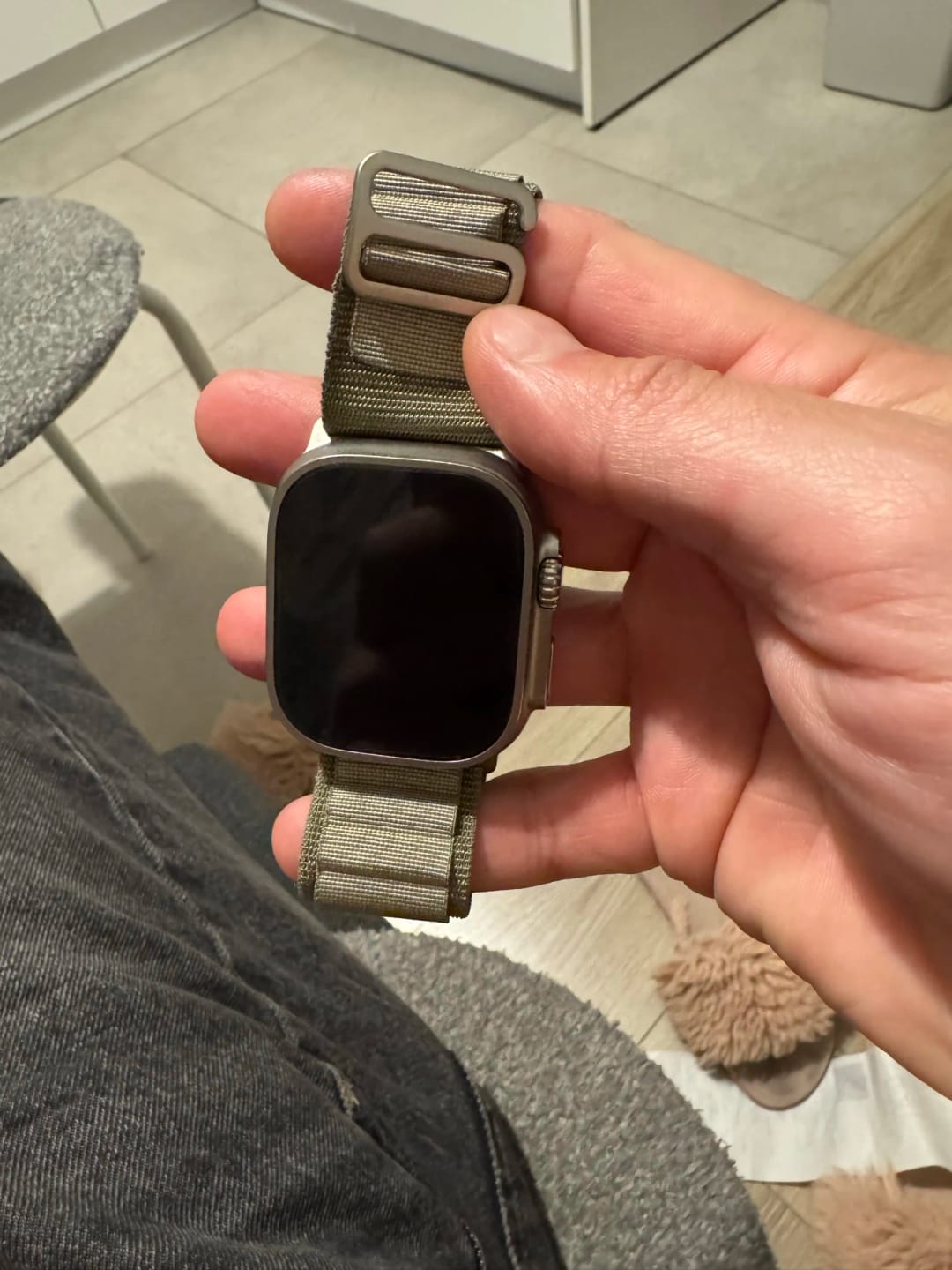 Customer photo review of Apple Watch Nylon Strap - Rugged Alpine Loop