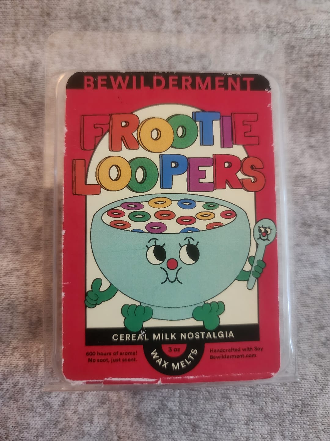 Customer photo review of Frootie Loopers Wax Melts