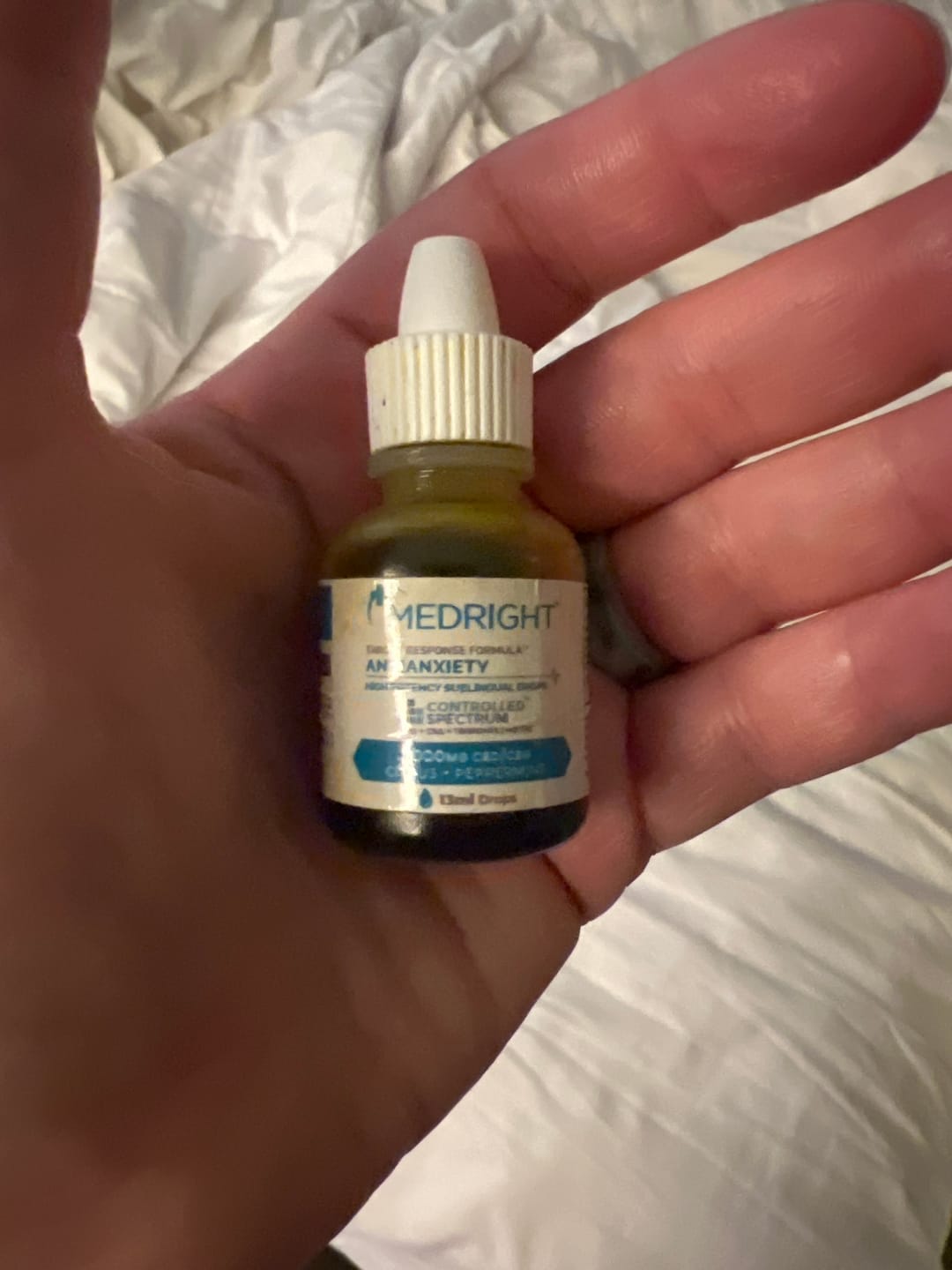Customer photo review of AntiAnxiety High Potency CBD + CBG Sublingual Drops