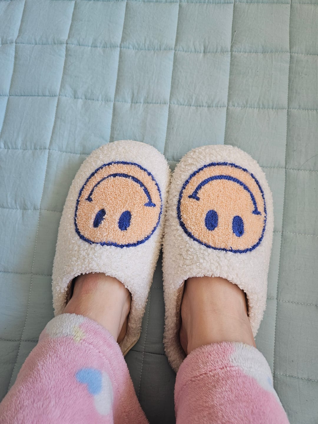 Customer photo review of Happy Face Slippers