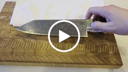 Customer video review of Kenshiro Hatono R2 Damascus Gyuto 210 mm