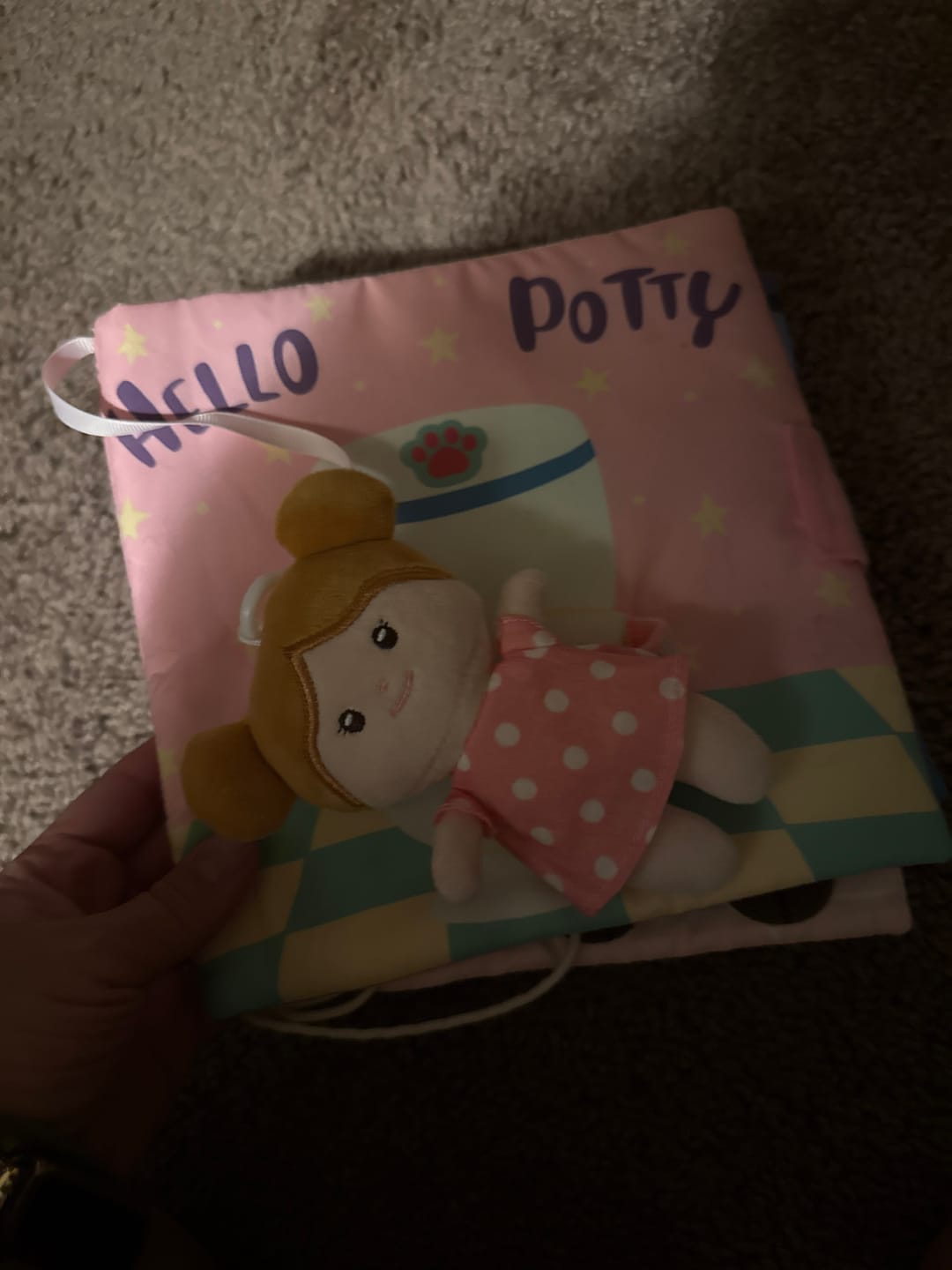 Customer photo review of Hello Potty - Personalized Soft Book