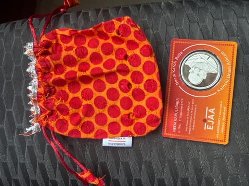 Customer photo review of Pure Silver Coins- Special Edition- Neem Karoli Baba