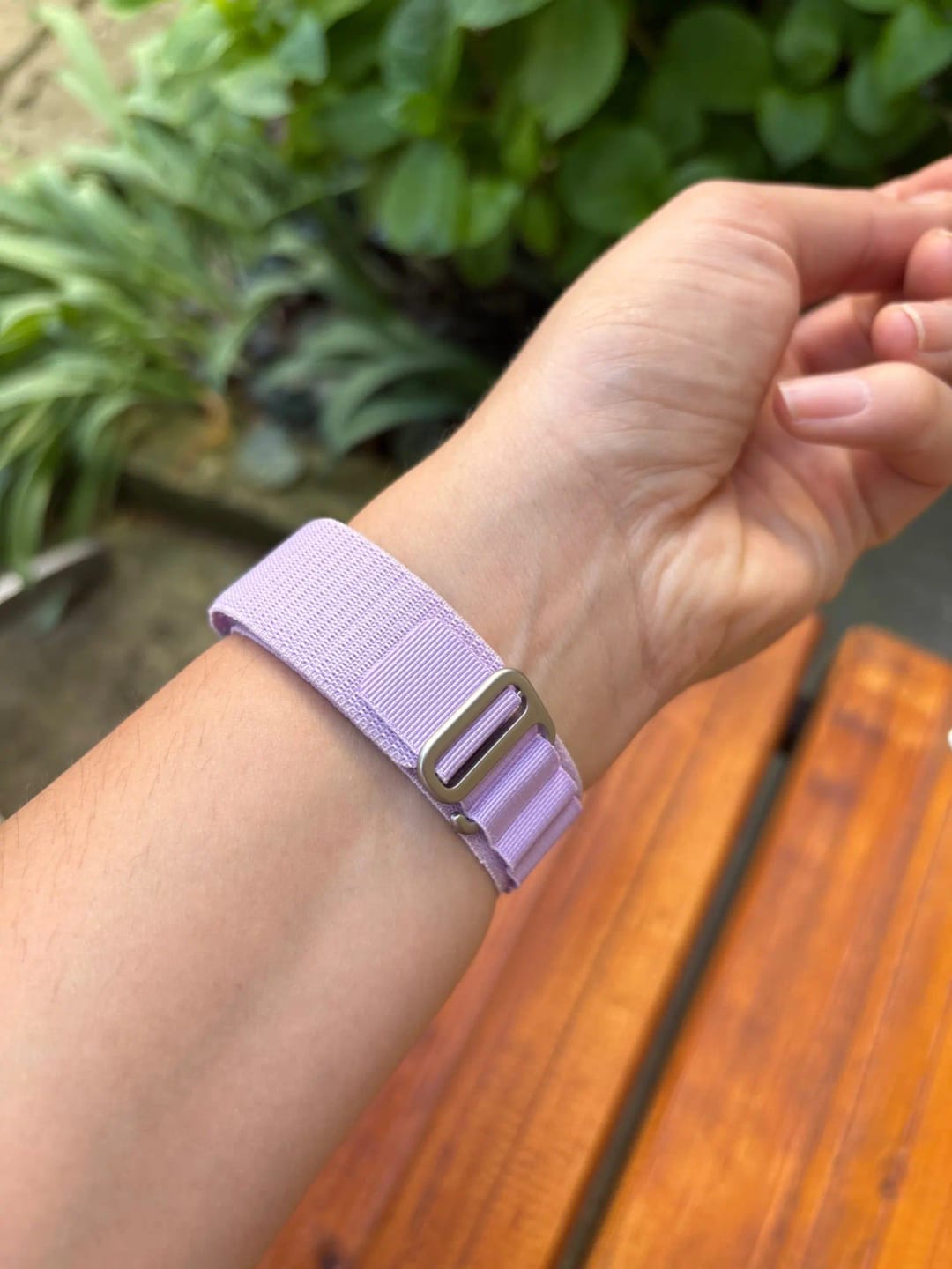 Customer photo review of Apple Watch Nylon Strap - Rugged Alpine Loop