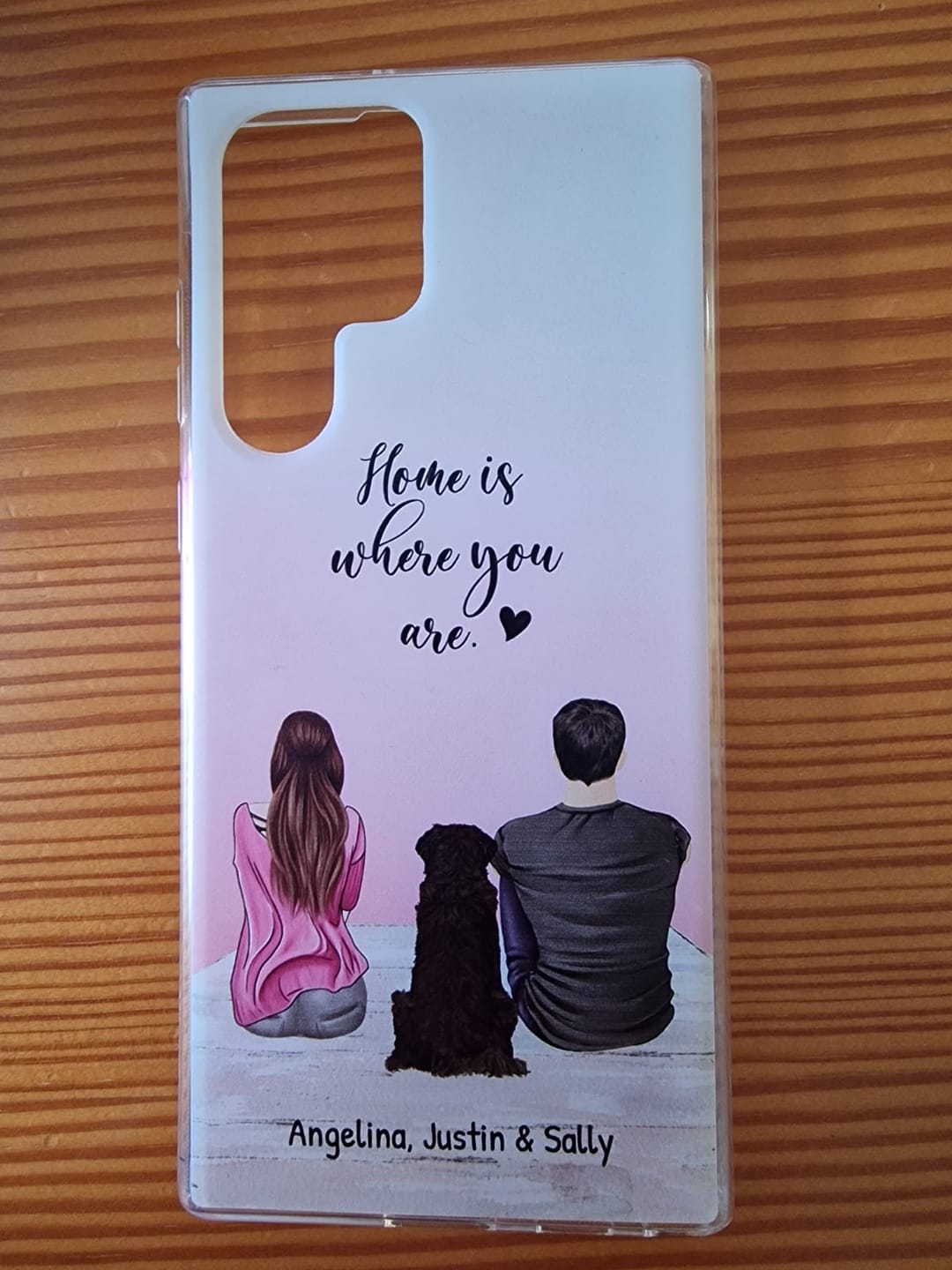 Customer photo review of Unterwegs mit Haustier Pärchen - Individuelle Handyhülle