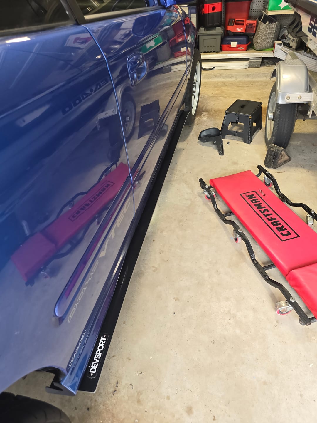 Customer photo review of DevSport Side Skirt Splitters (1996-2000 Honda Civic)