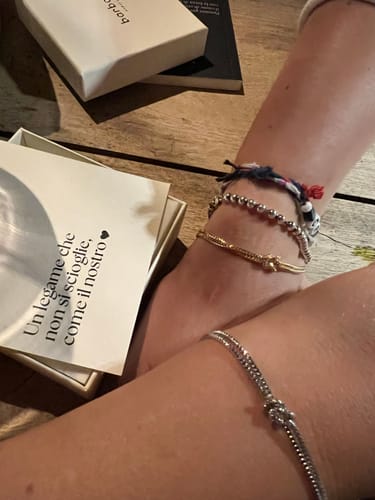 Customer photo review of Bracciale Nodo Ami in Argento 925