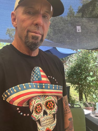 Customer photo review of El Mexicano Del Cuatro T-Shirt
