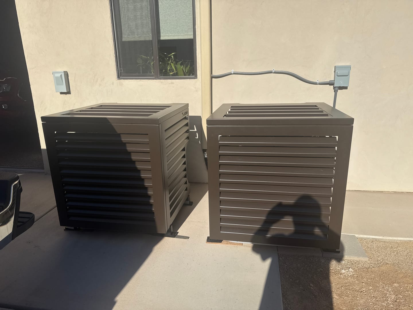 Customer photo review of Central AC Cover - Bronze