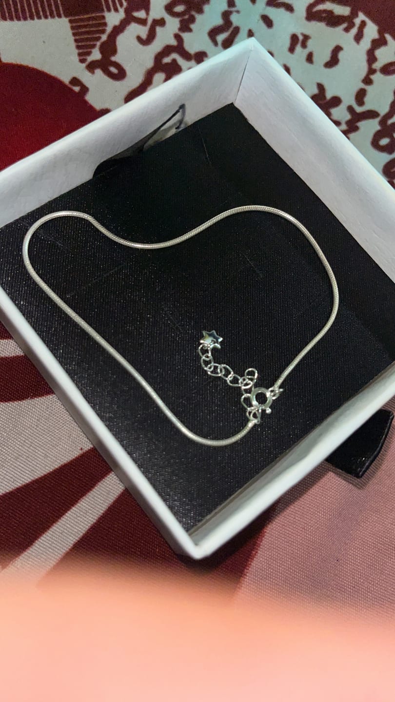 Customer photo review of Snake Chain Anklet