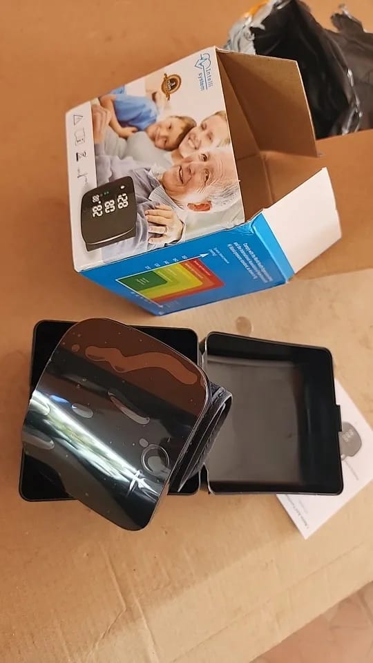 Customer photo review of Portable Wrist Blood Pressure Monitor