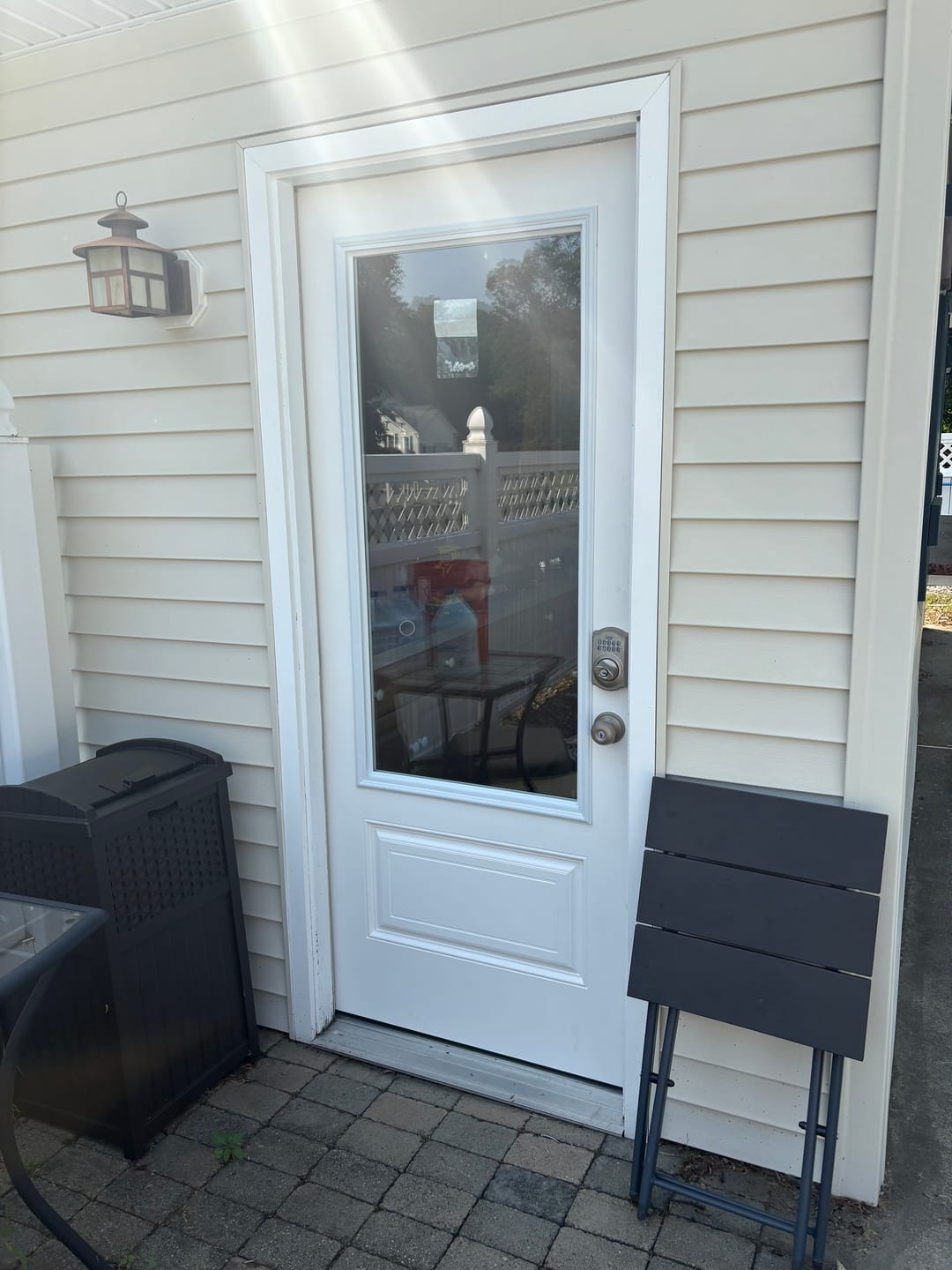 Customer photo review of Smooth Fiberglass Entry Door Slab (2 Panel 3/4)