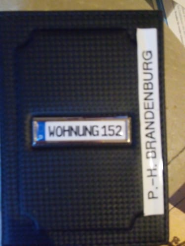 Customer photo review of Fahrzeugschein Hülle mit Deutschland Kennzeichen