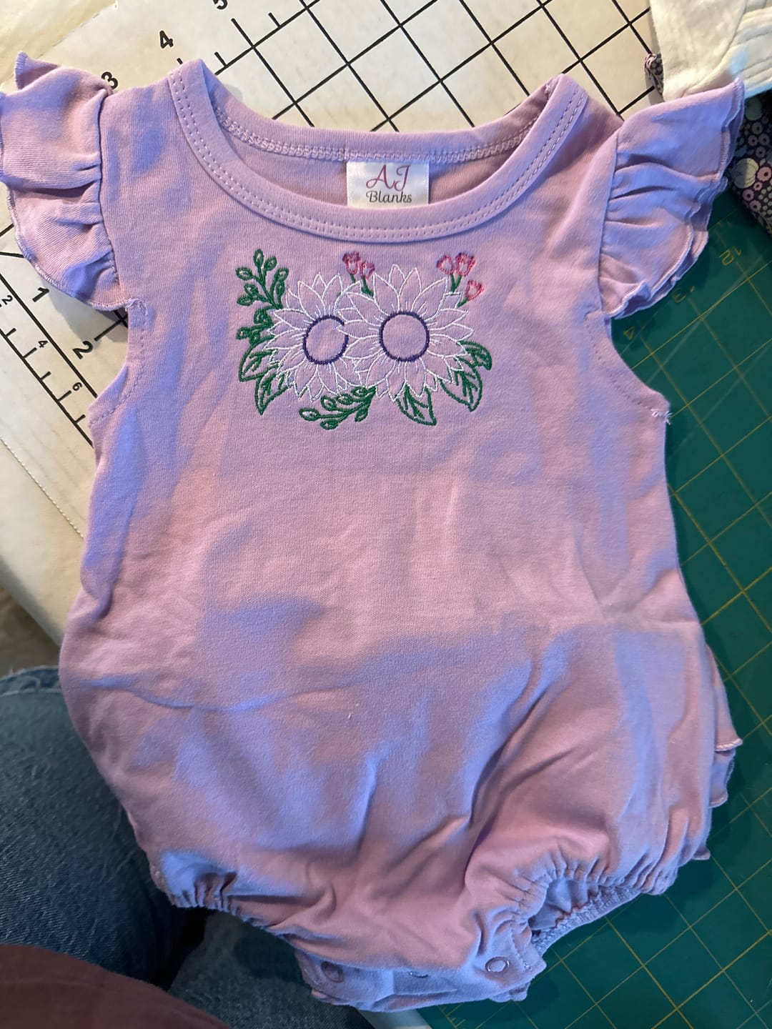 Customer photo review of Girls Ruffle Bum Bubbles