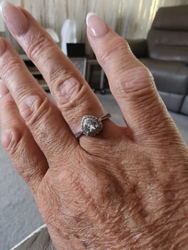 Customer photo review of Forever In My Heart Urn Ring