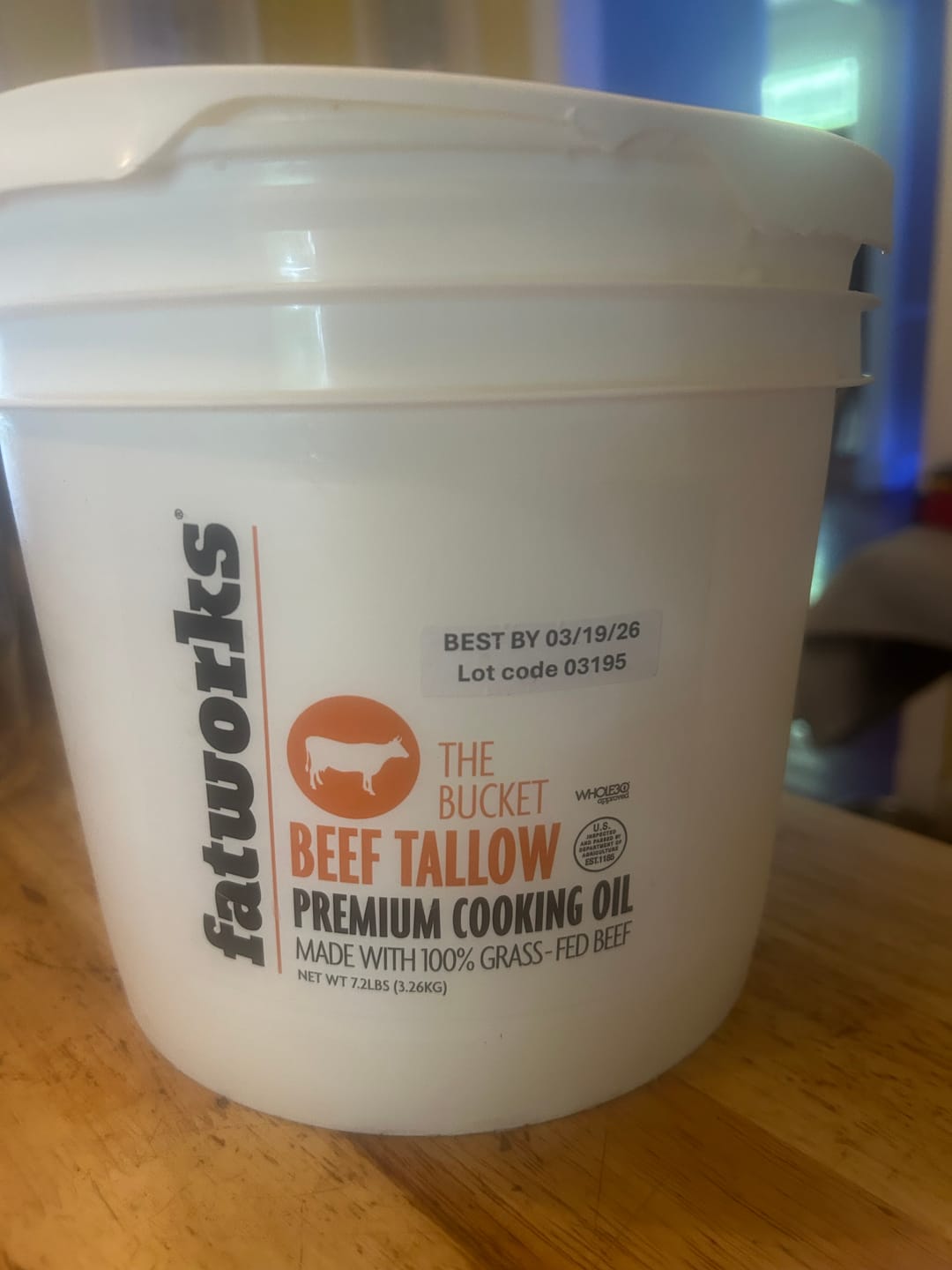 Customer photo review of The Bucket- 1 Gallon Grass Fed Tallow