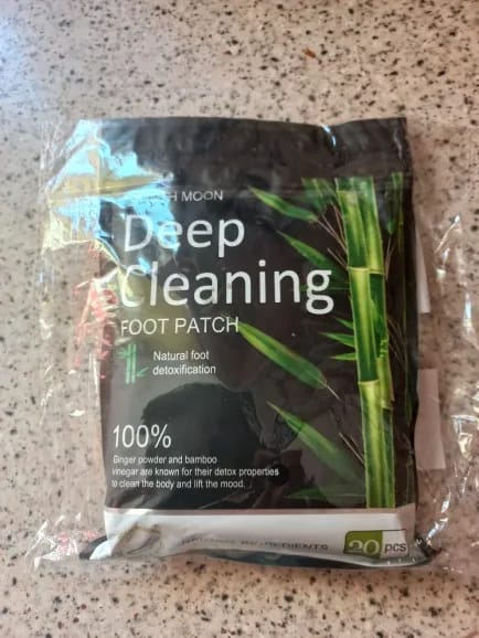 Customer photo review of Bamboo Foot Detox Patches