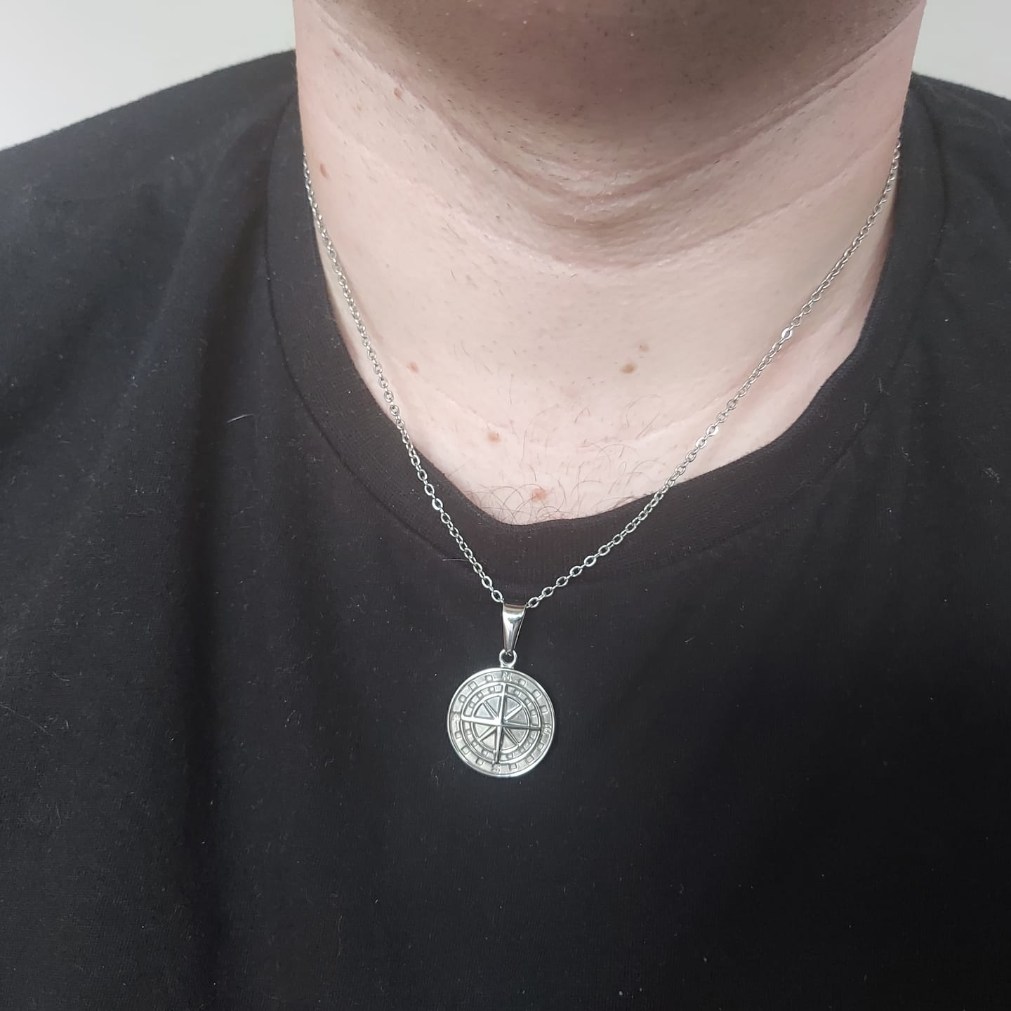 Customer photo review of "To My Son/Grandson" - Compass Pendant