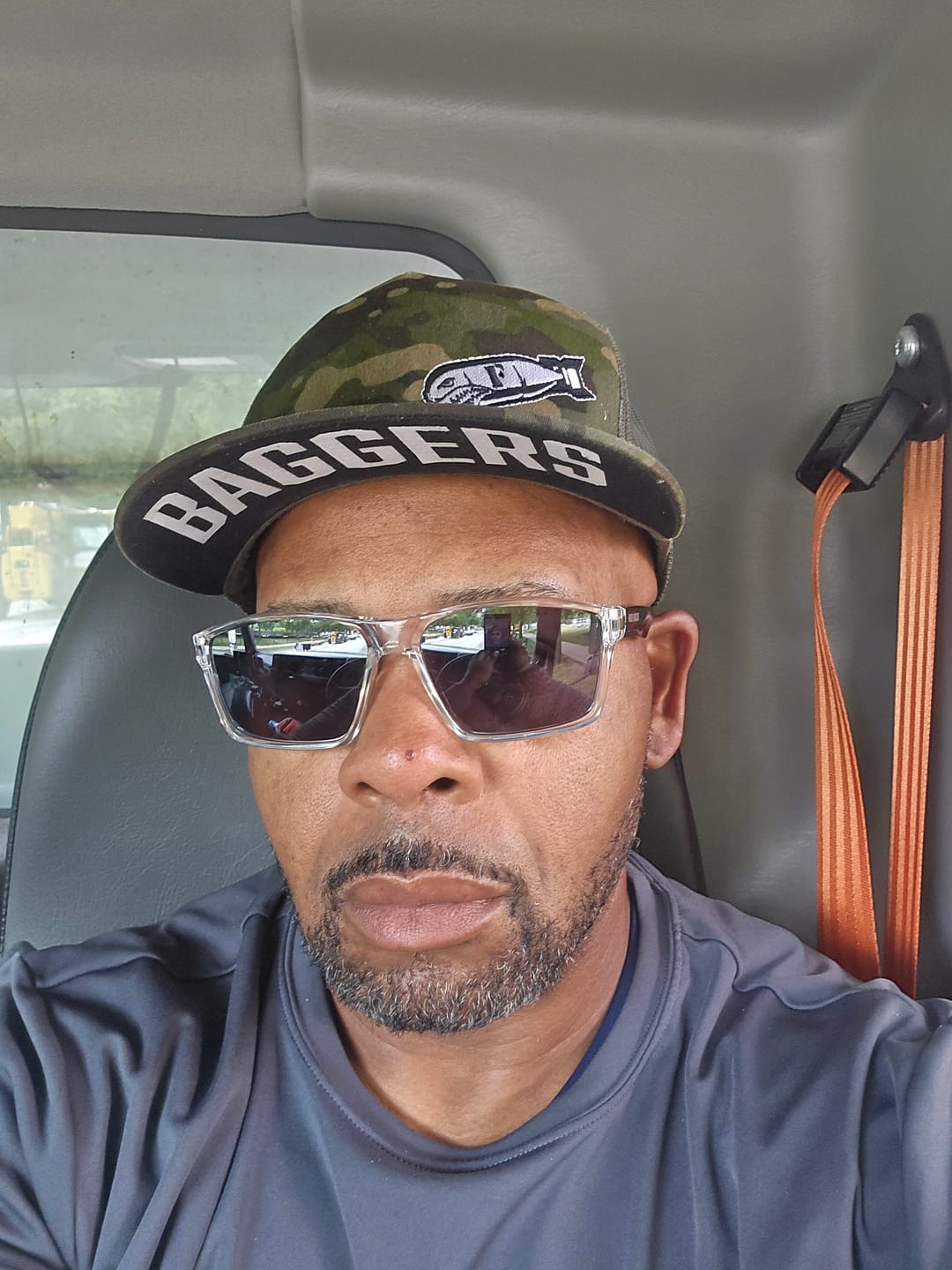 Customer photo review of FLEX FIT HAT RED, WHITE, BLUE, BLACK