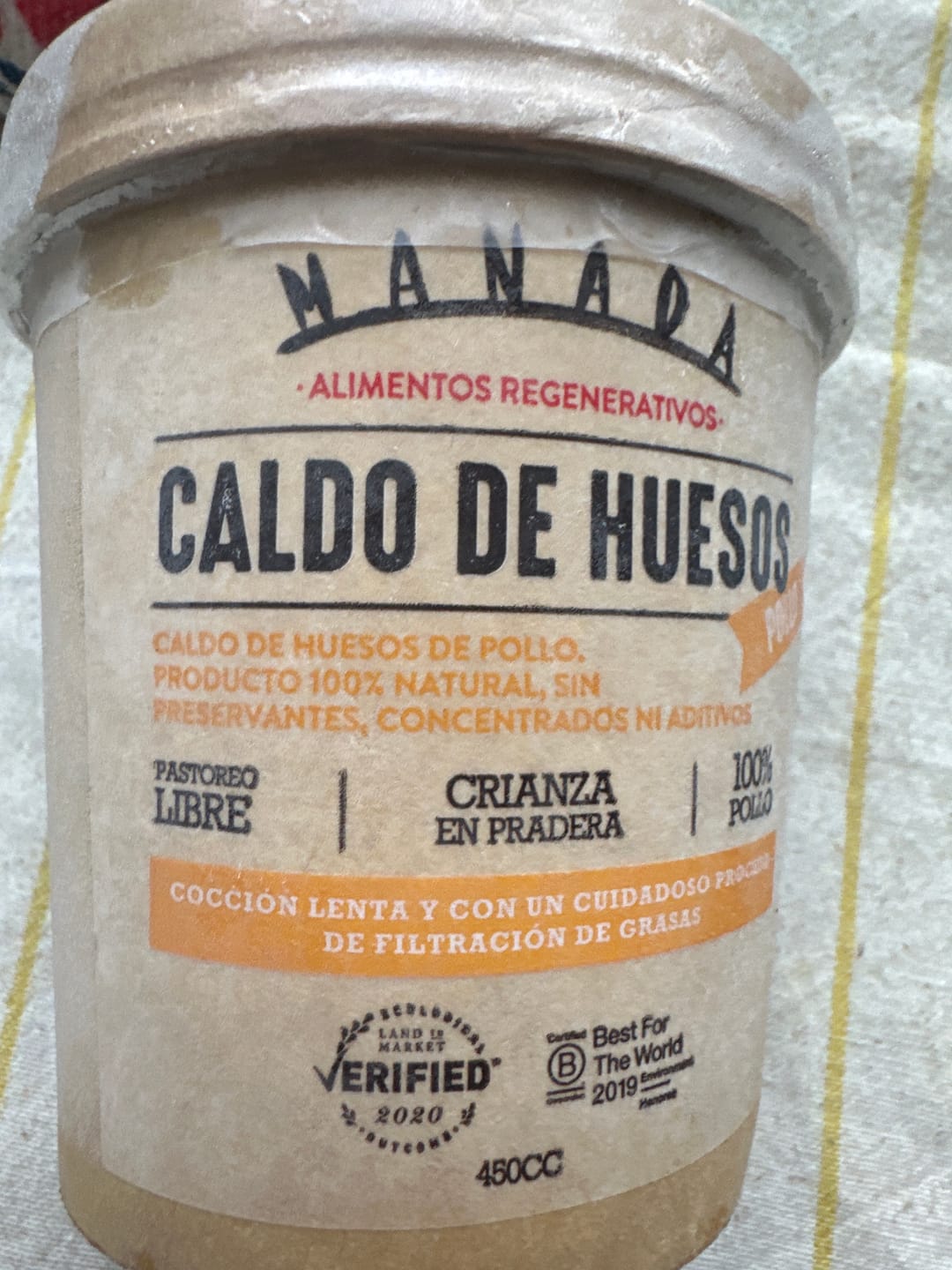 Customer photo review of Caldo de hueso vacuno 450 cc