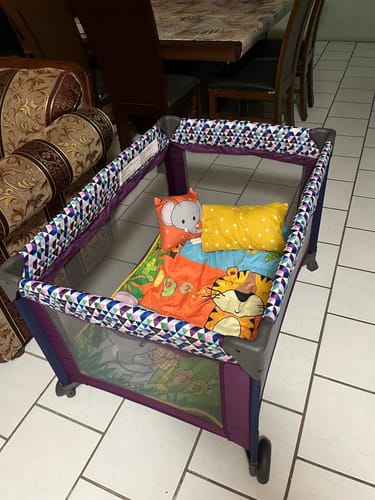 Customer photo review of Cuna Babideal Blossom II, color Morado