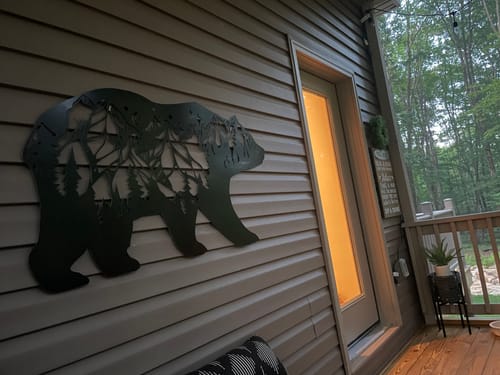 Customer photo review of Bear Mountain - Metal Wall Art