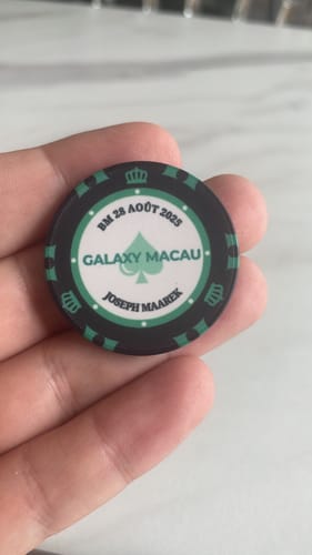 Customer photo review of Custom Poker Chips