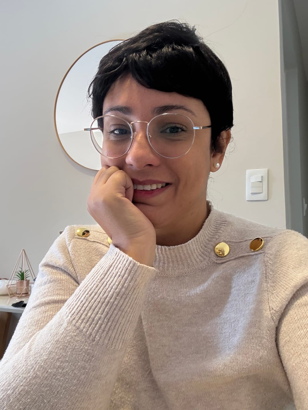 Customer photo review of Peruca Humana Rafaela Curta