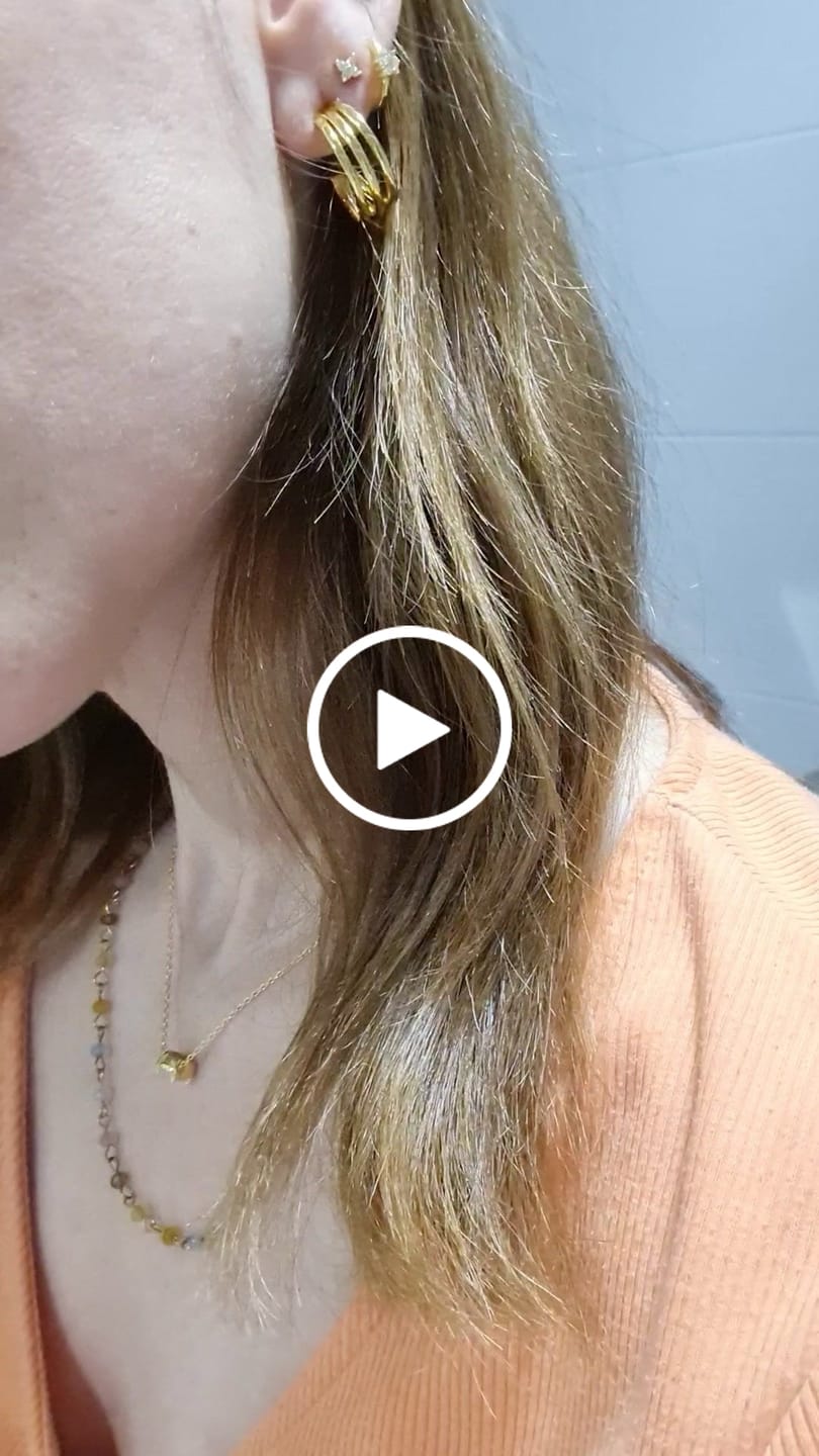 Customer video review of Pendientes Semiaro Sahara