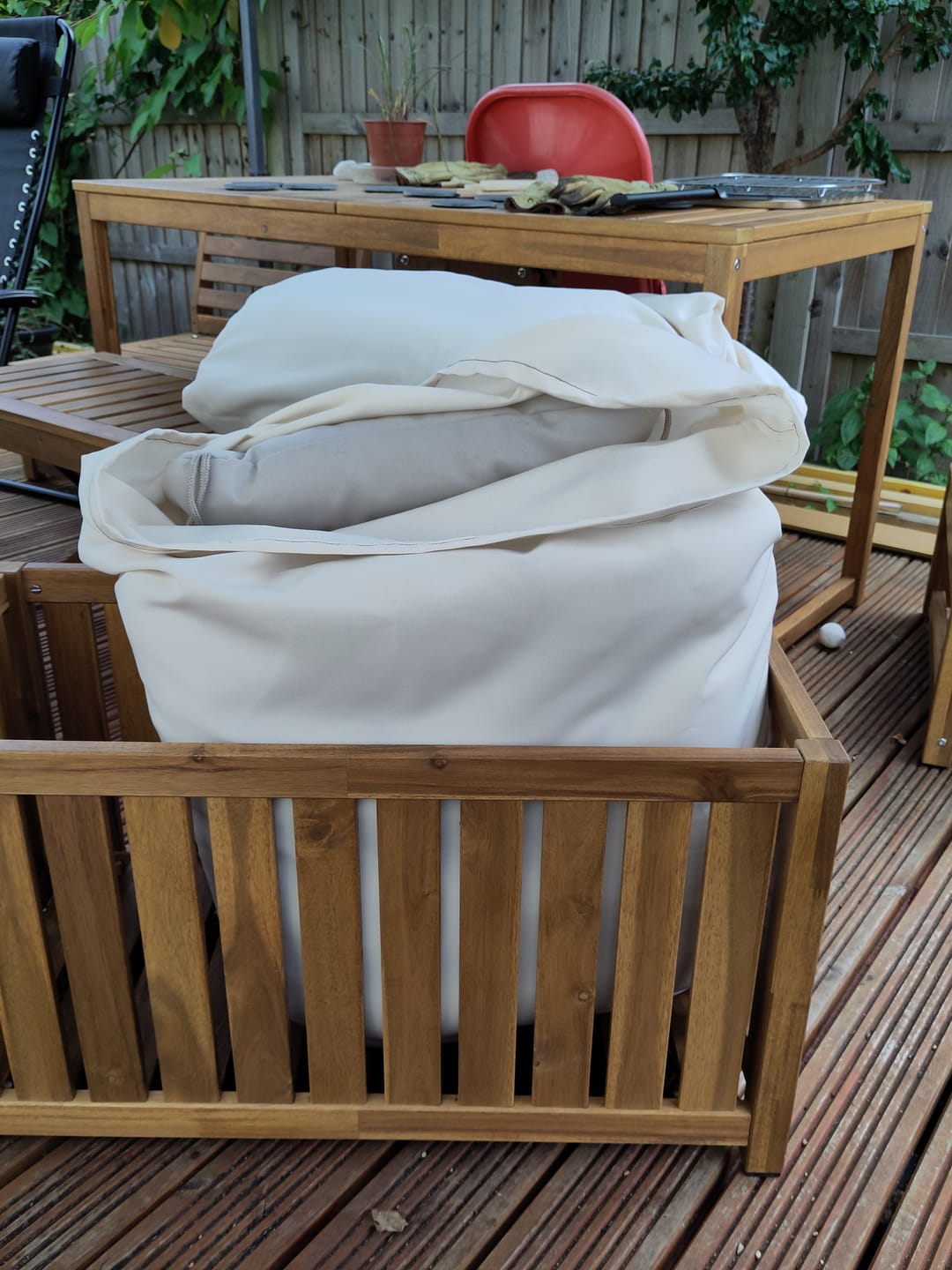 Customer photo review of Plain Water Resistant Polyester Fabric
