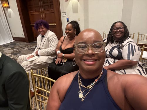 Customer photo review of Solstice Gemstone Necklace Gold