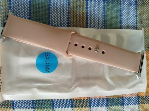 Customer photo review of Apple Watch Silicone Strap - Comfortable Waterproof Band