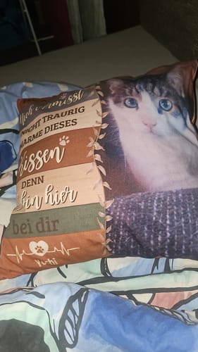 Customer photo review of Seelenwärmer - Individuelles Kissen