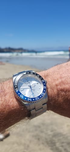 Customer photo review of Oceaneva Men's GMT Deep Marine Explorer 1250M Pro Diver Watch Blue Black Silver Dial