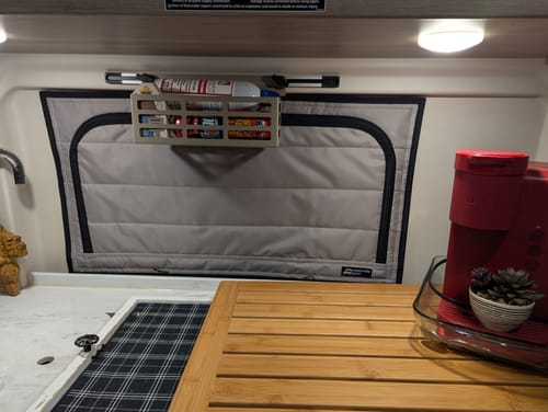 Customer photo review of Promaster Travato - Bed Window Zipper Shade Series