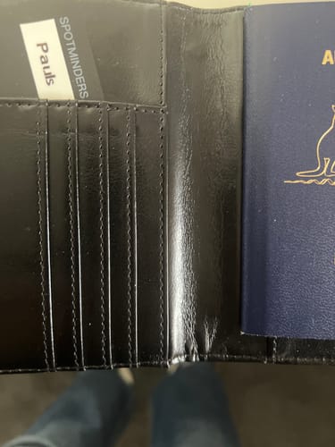 Customer photo review of SPOTMINDERS. Tracking card