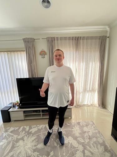 Customer photo review of Deploy Legacy Football Jersey - White