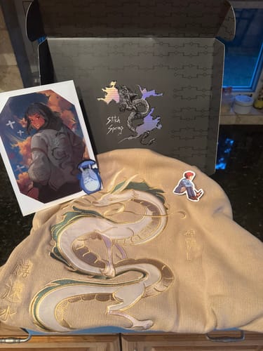 Customer photo review of Dragon Spirit Zipper Hoodie Preorder